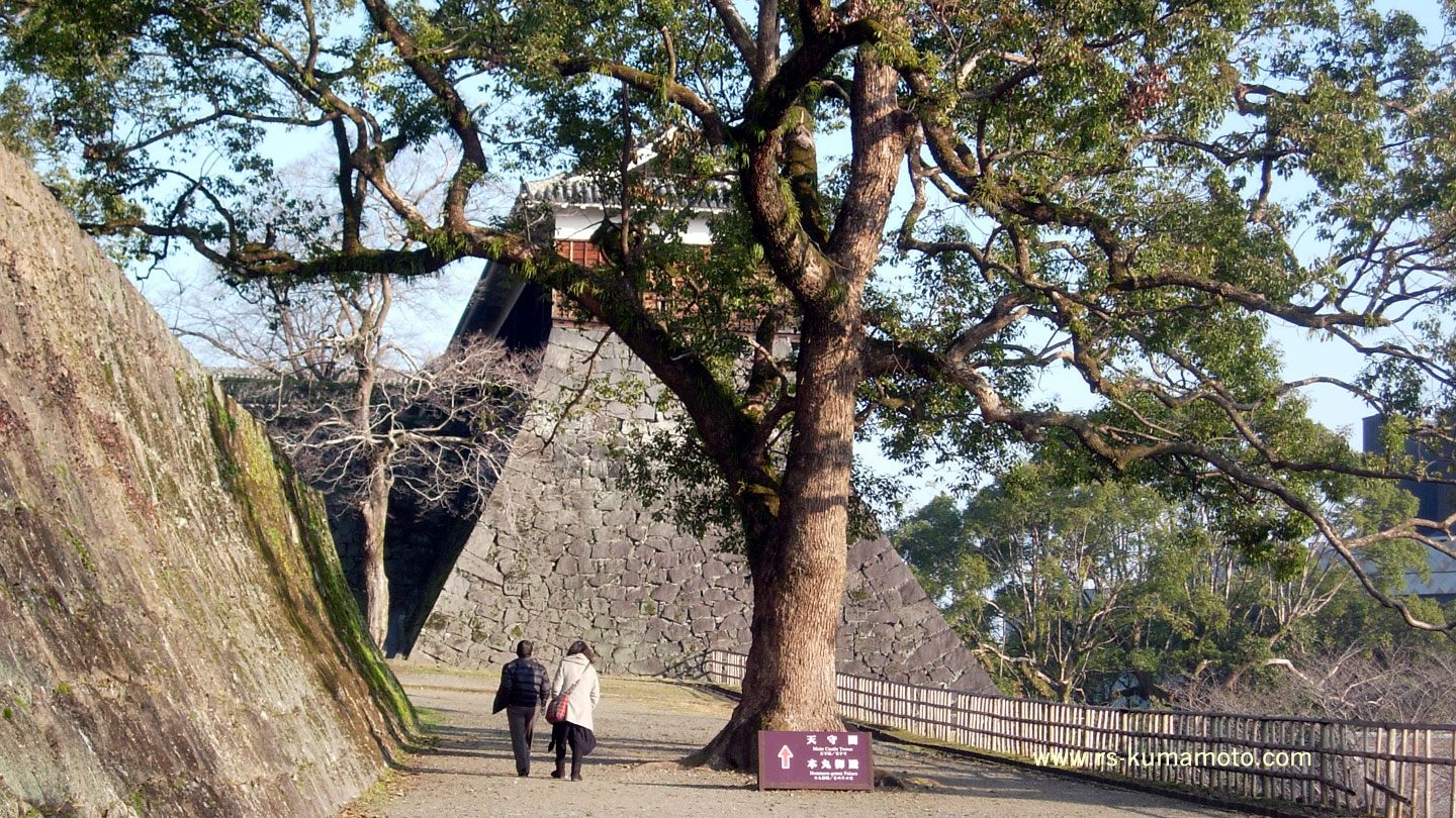 熊本地震前の平櫓付近　2016年1月撮影