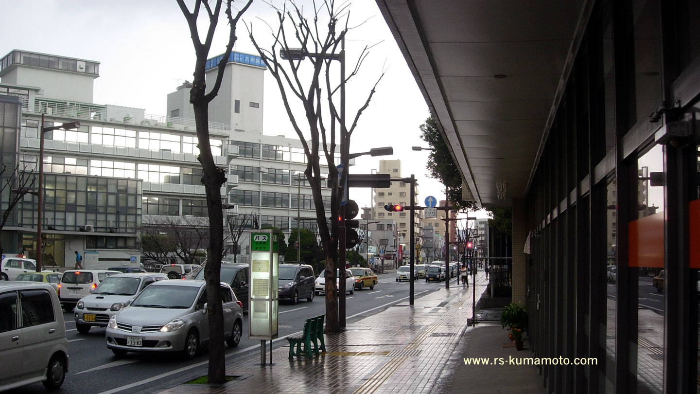 NTT病院前バス停付近　2011年1月撮影