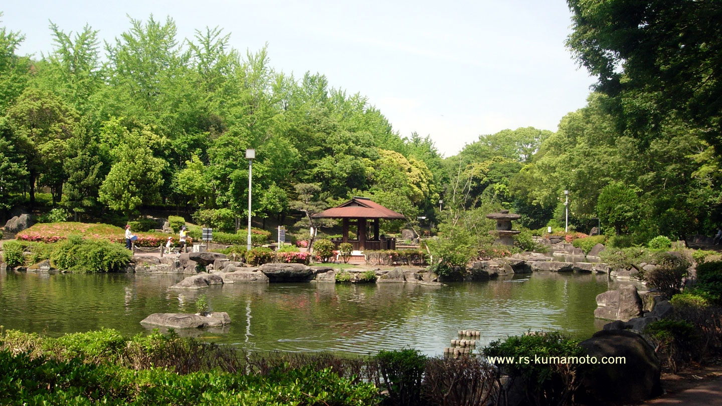 県民総合運動公園内の日本庭園　2014年3月撮影